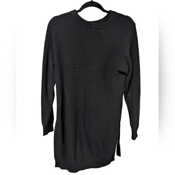 Athleta Sweaters - Athleta Sporty Cozy Chic Athleisure Long Sleeve Dress Black Size Medium